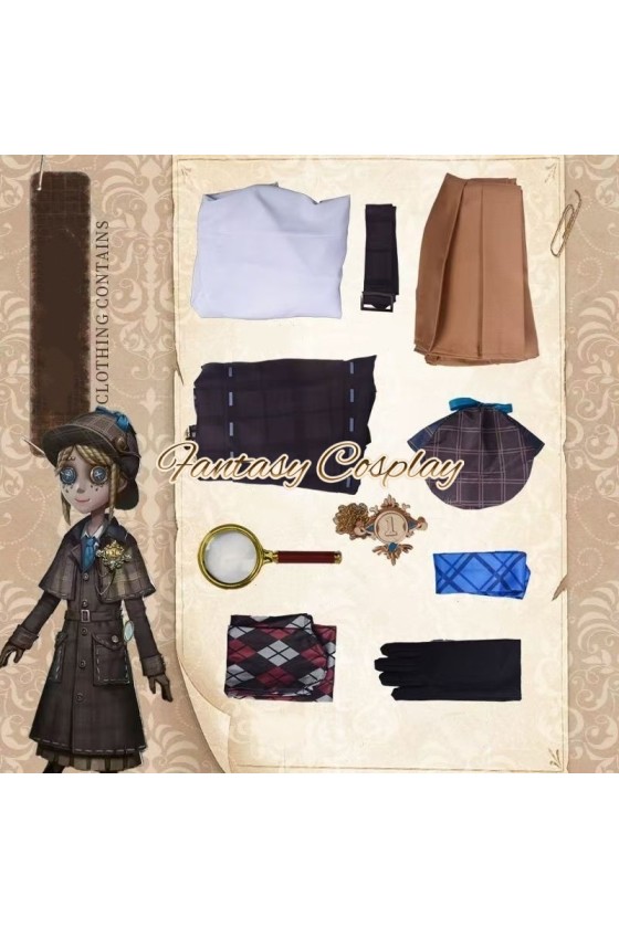 Identity V Gardener Lady Truth British Detective Style Outfit Cosplay Costume